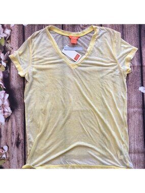 Joe Fresh V-Neck Sheer T